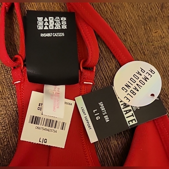 Pink Victoria's Secret  Red Sports Bra Pink Ultimate Free Pantie - Picture 4 of 4